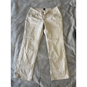 Jag Jeans Womens 12P Khaki Tan Low Rise Straight Leg Canvas Pants